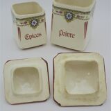 Duo of spice pots