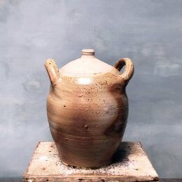 Glazed terracotta jug