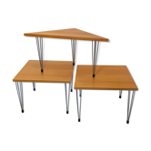 Trio of Pin Age Side Tables