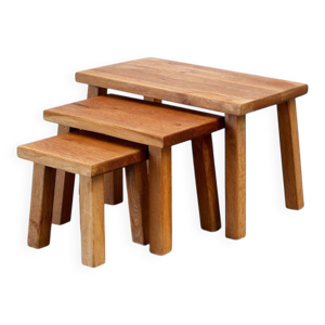 tables gigognes brutalistes