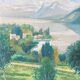 Oil Painting by Lucien Guilleminot "View of lake Geneva"