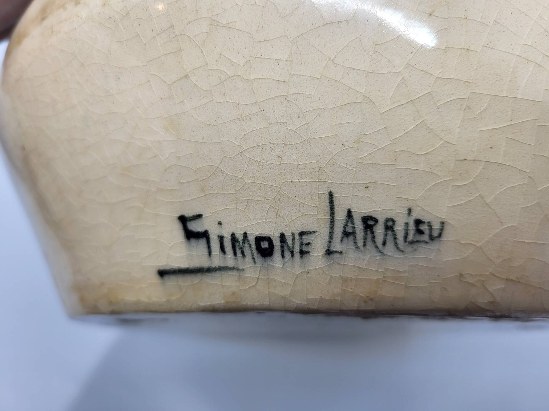 Simone Larrieu vase in ceramic France Art Deco 1930