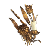 Apply to flower decoration in gilded sheet metal