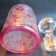 Flacon à parfum Baccarat dégagé à l'acide: Eglantier rouge