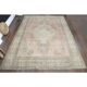 1970s Vintage Persian Handmade Wool Pink Area Rug 294x376