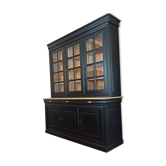 Black and wood bookcase