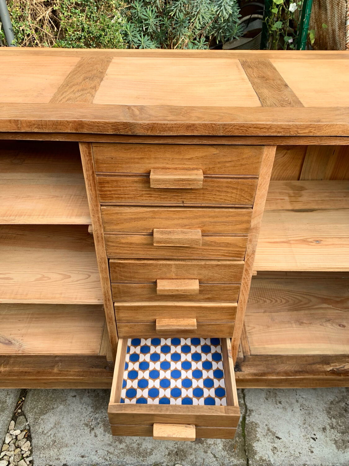 Buffet René Gabriel pieds compas 1945/50