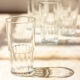6 vintage high glasses