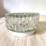 Vintage round glass ceiling lamp