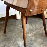 Baumann chair model "Gentiane" in dark wood