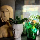 Vintage Empoli glass glass glass vase