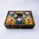 Modernist wood and enamel vanity box by J. Capo Esmaltes, 1970, Spain