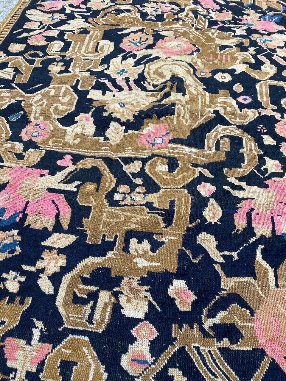Ancient Caucasian carpet Karabagh 123x190 cm