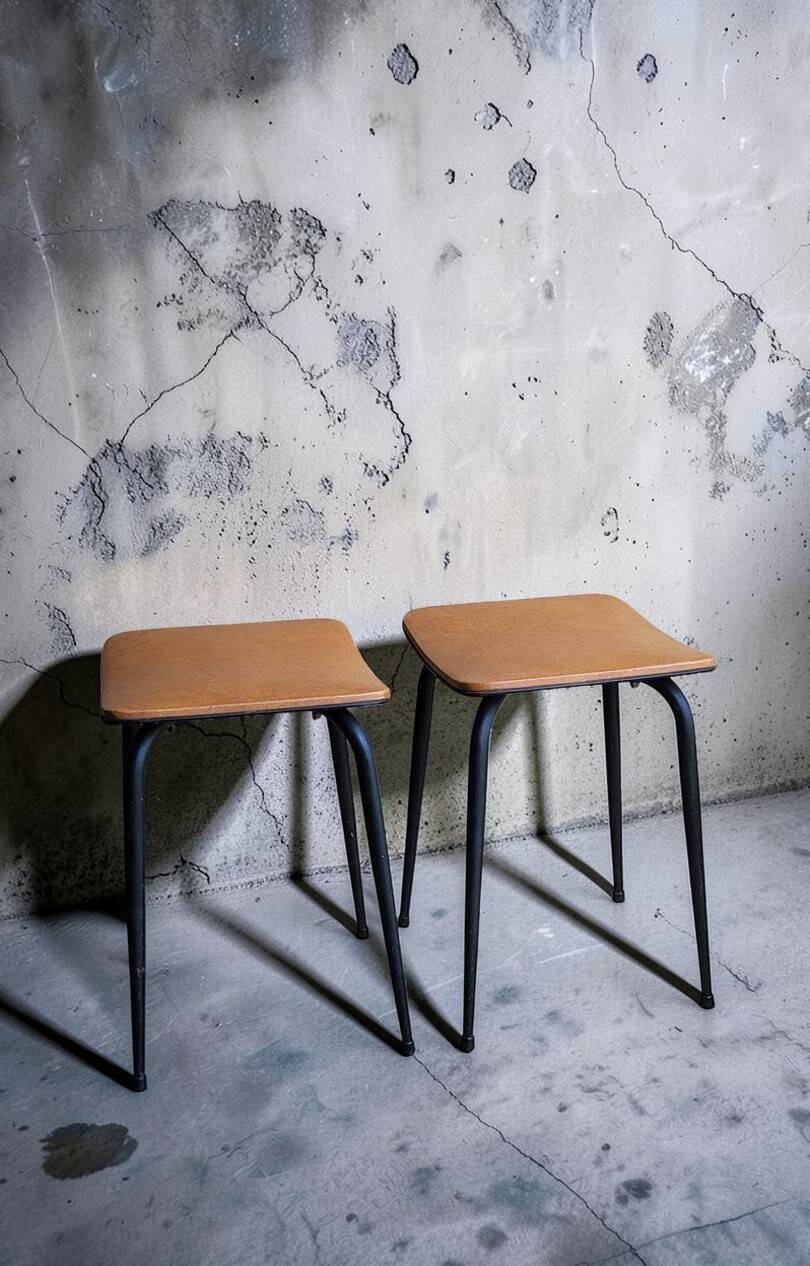 Paire de tabourets