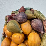 Fruit basket trompe l'œil Portugal 1970s
