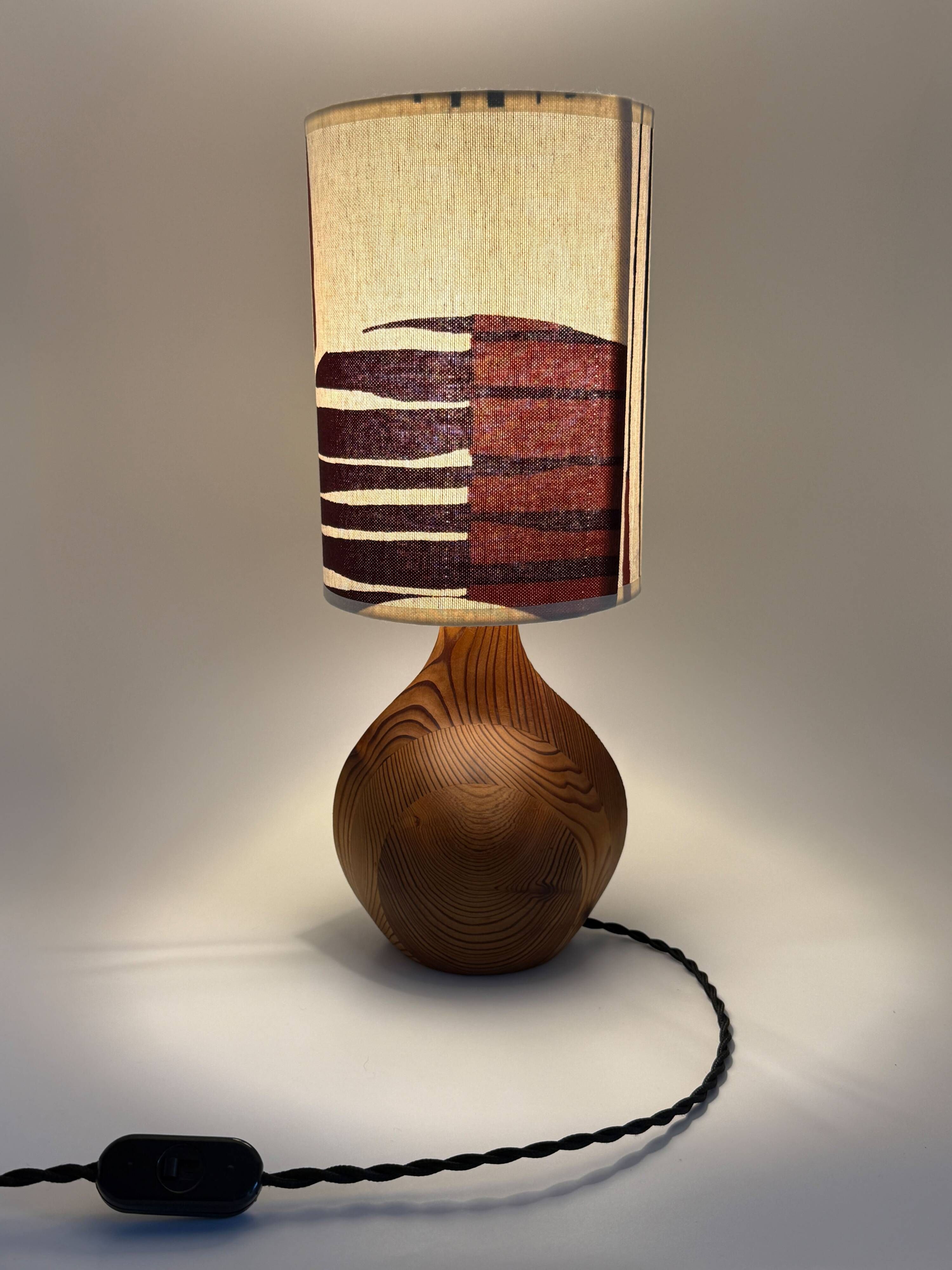 Scandinavian lamp • Custom lampshade • Mid Century