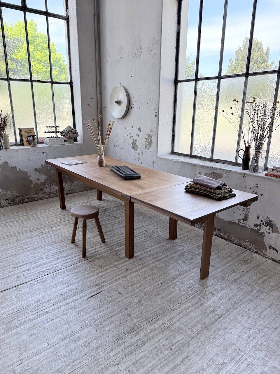 Oak farmhouse table 213-283cm with extension