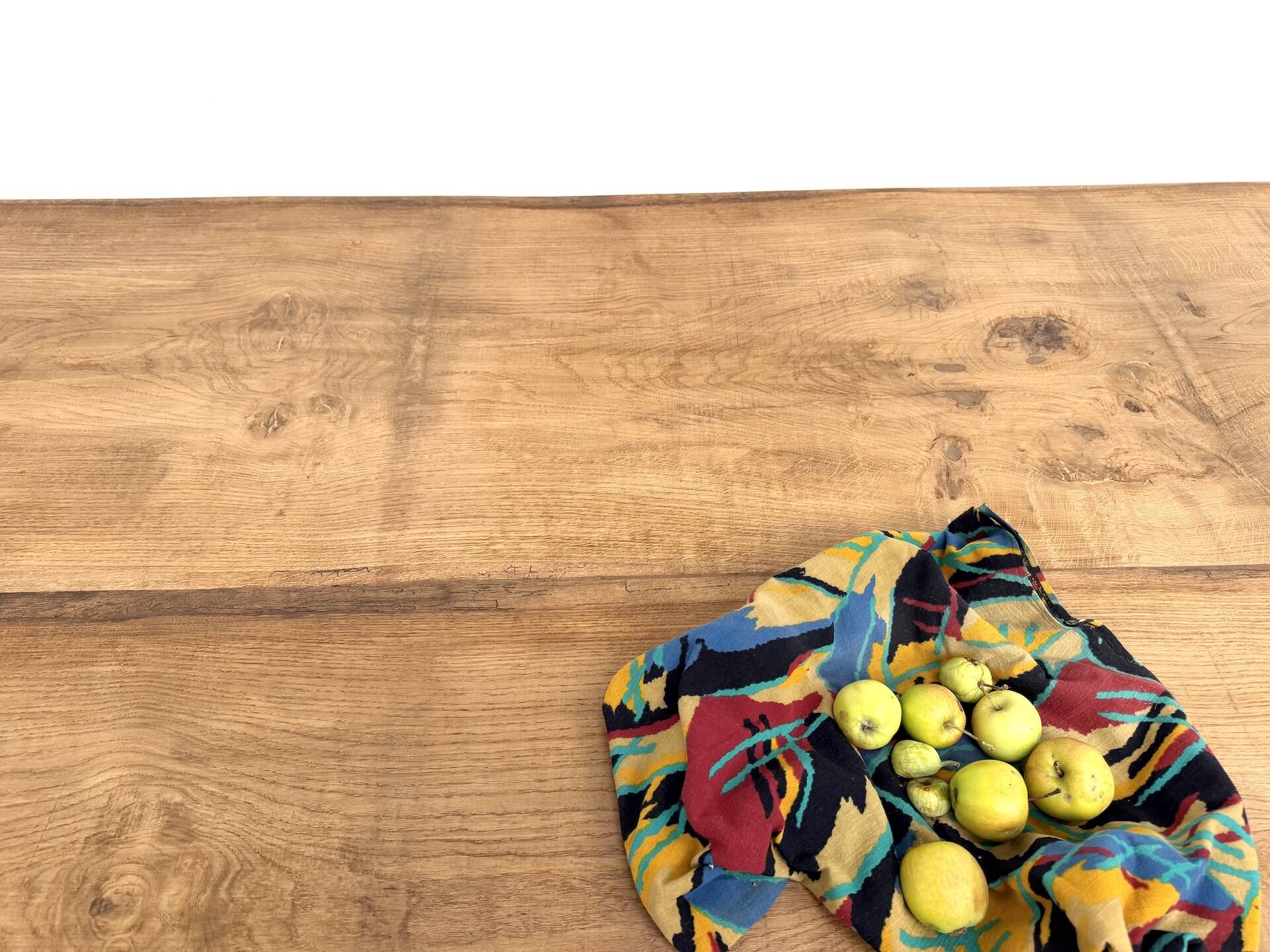 Very large farmhouse table in solid oak, 1950s – L300 cm