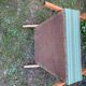 Pair of emerald green fabric armchairs circa 1950