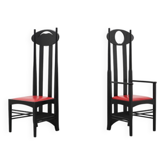 Argyle chairs by Charles Rennie Mackintosh for Atelier International