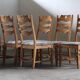 Chaises en chêne à dossier haut Razorblade vintage par Kjærnulf, années 1960, design danois