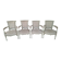 Set of 4 armchairs