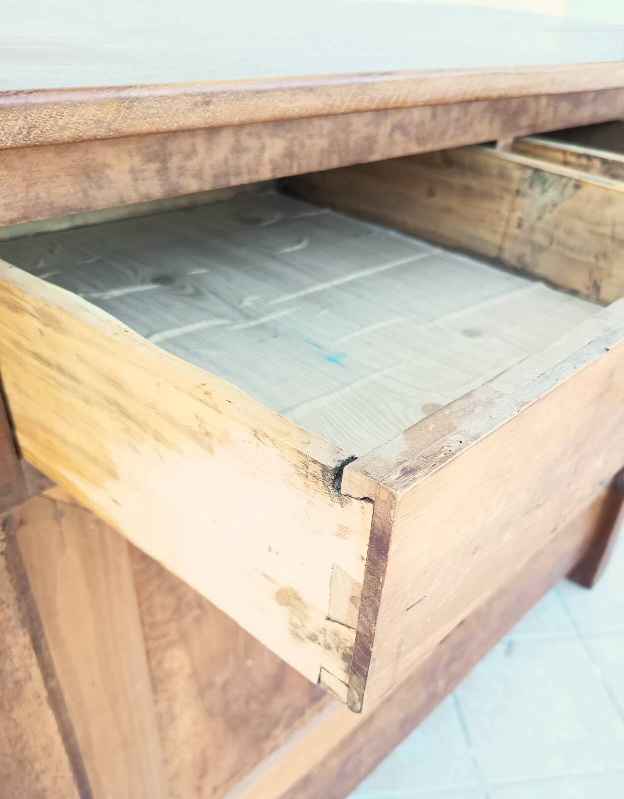 Empire-style buffet in cherry wood