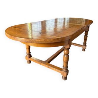 Solid oak farmhouse table