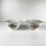 Set of 2 KG Lunéville bowls, street lamp model, early 20th century