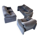 Vintage Cassina Maralunga Sofa Set