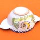 Charolles earthenware eared bowl / saucer rooster model