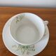 Tea cup and saucer in Limoges porcelain, Edith du Tertre design.