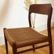 Model chair 75 in teak and rope by Niels Otto Moller