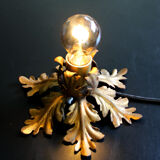 Banci firenze gilded flush mount italian wall lamp, 1960s