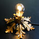 Banci firenze gilded flush mount italian wall lamp, 1960s