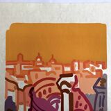 Charles lapicque, the coliseum, 1957. lithograph signed in pencil