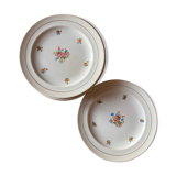 Set of 10 plates stamped Labrut Grigny