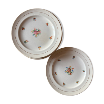 Lot de 10 assiettes estampillées Labrut Grigny