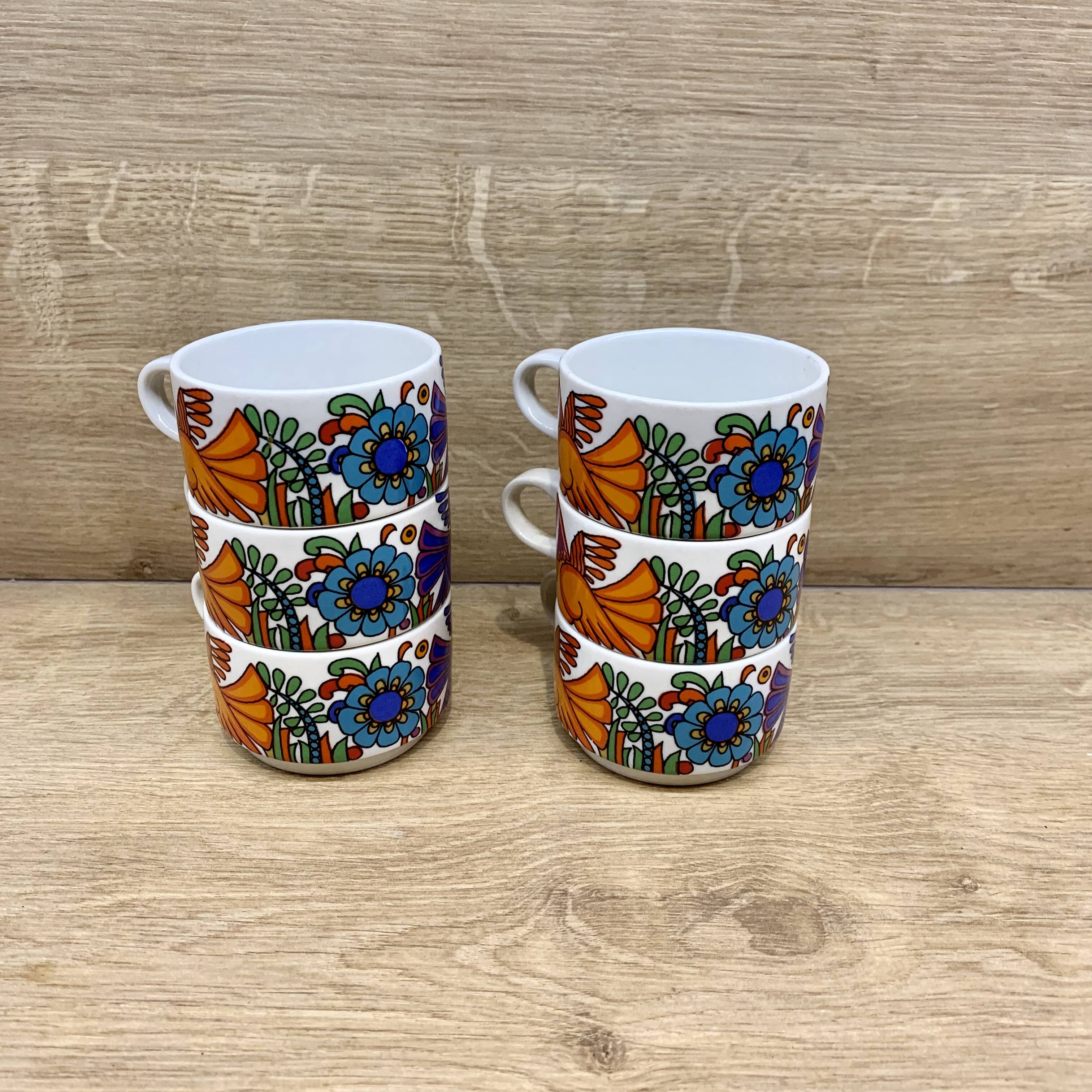 Set of 6 small coffe cups Villeroy & Boch Acapulco