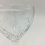Lot of 7 crystal wine glasses