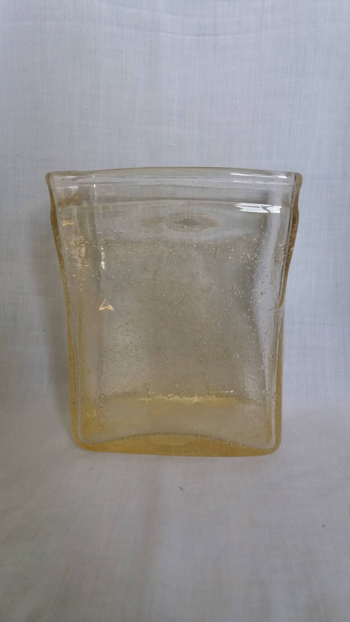 Bubble glass vase