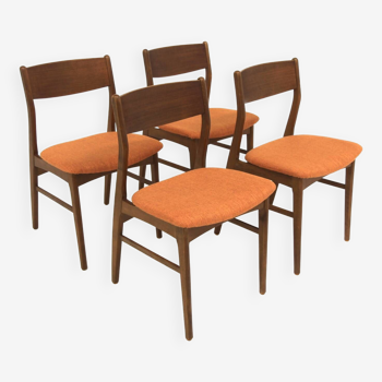 Set of 4 Scandinavian teak chairs, Sweden, 1960