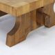Rustic Vintage Brutalist Mid-Century Coffee Table in Oak