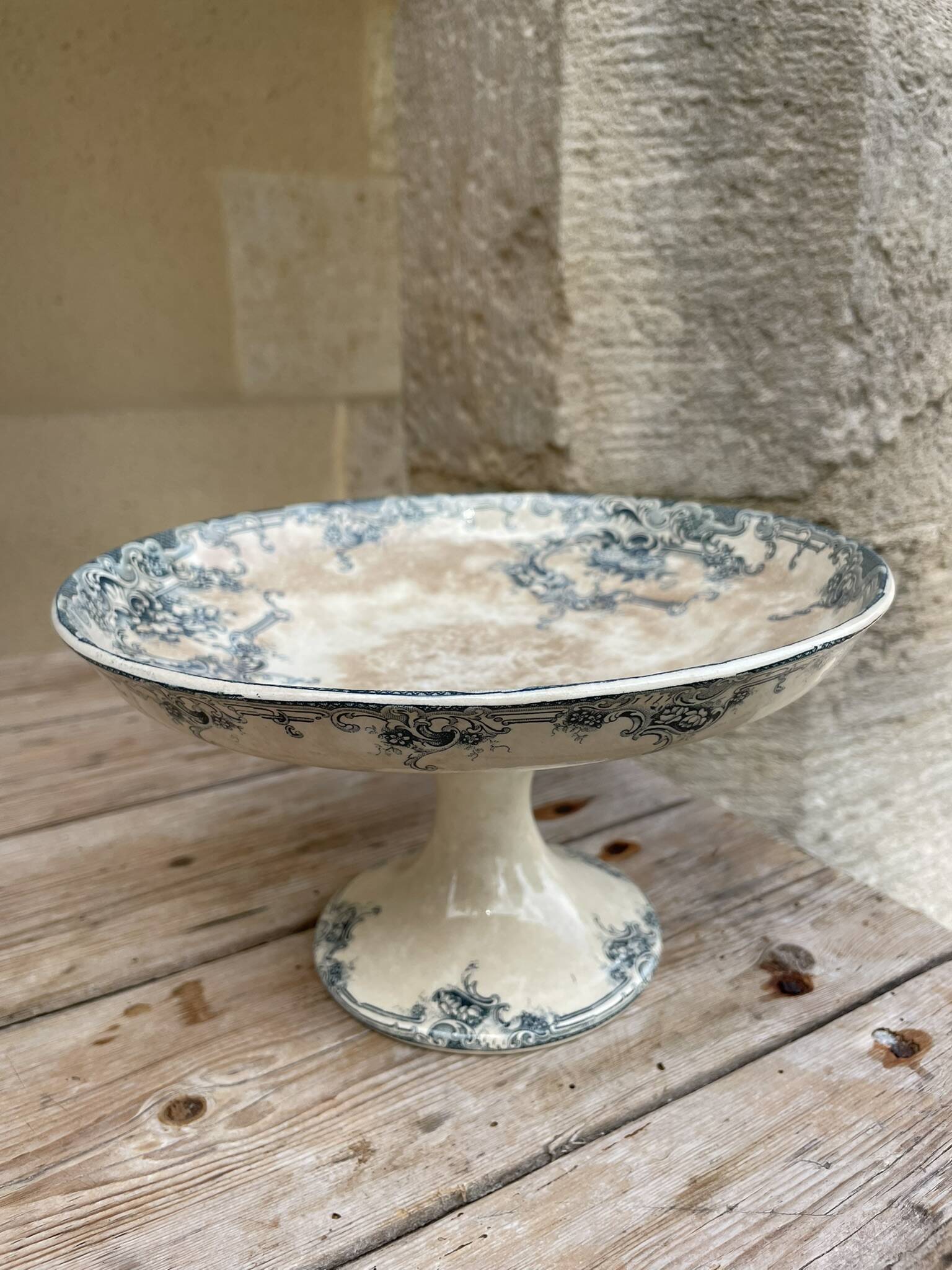 Very old ironstone fruit bowl