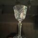 6 cut red wine glasses