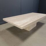 Vintage travertine coffee table, 1970s