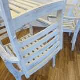 Ensemble de 4 chaises en bois