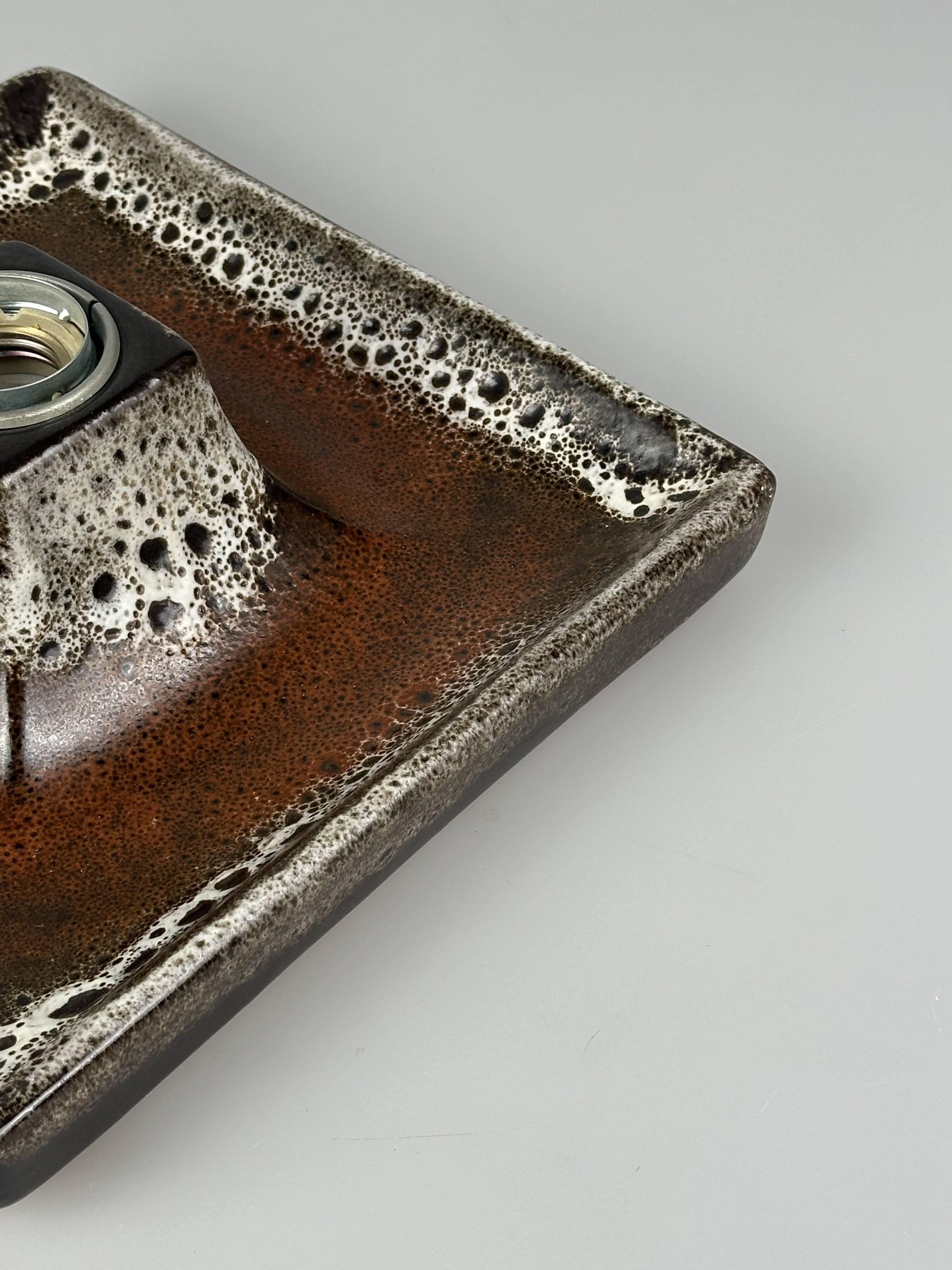 Lampe murale en céramique des années 1960/70, applique murale du milieu du siècle, design space age.