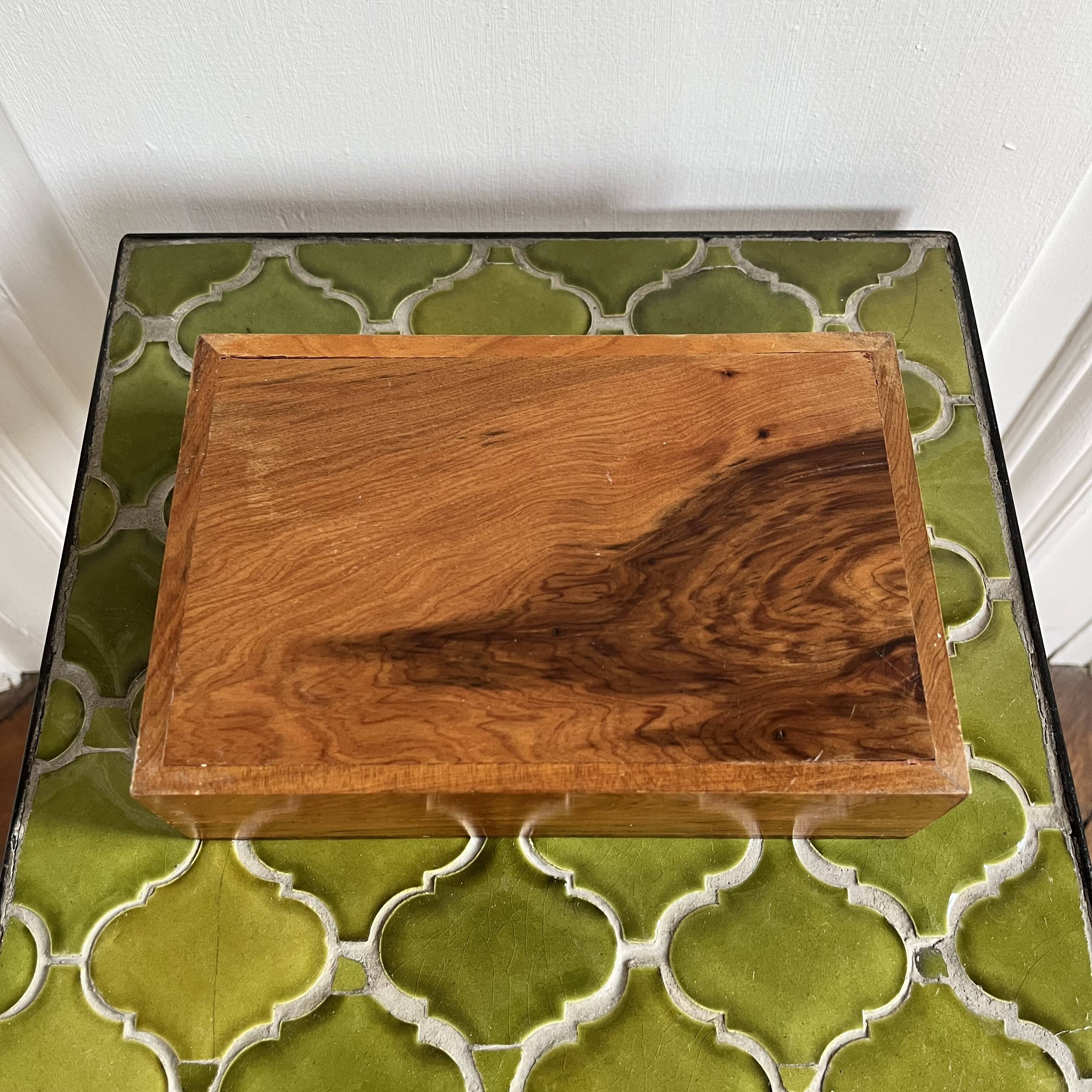 Wooden marquetry box