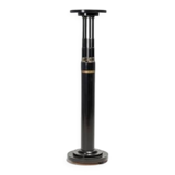 Black lacquered pedestal with brass details, 20th century